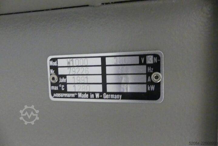 Nabertherm industrial furnace W1000 Nabertherm W1000