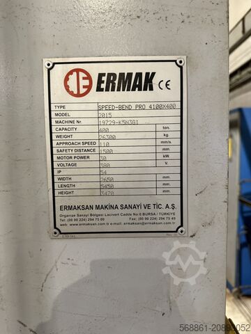 Run press Ermak Speed-Bend Pro 400 x 4100