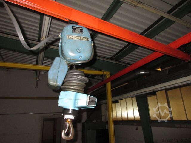 Kranhimmel Kran Hallenkran Krananlage Demag Portalkran Hallenkran Stahlbau Demag PK Kettenzug 125Kg 0,125t 10x3,5m