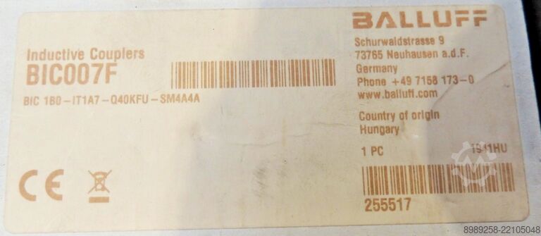 Inductive Coupler IO-Link (Base) BALLUFF BIC1B0-IT1A7-Q40KFU-SM4A4A