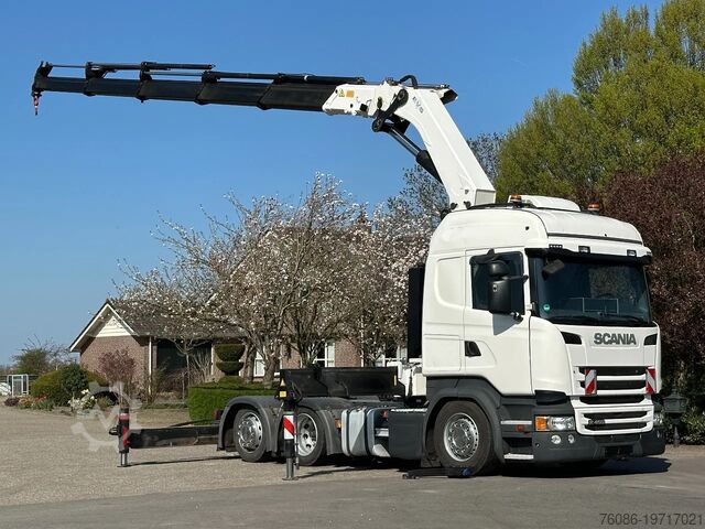 Volume-SZM Scania R450 6x2 !!TRACTOR!!!CRANE/GRUE/HMF 50TM!!TOP!E...