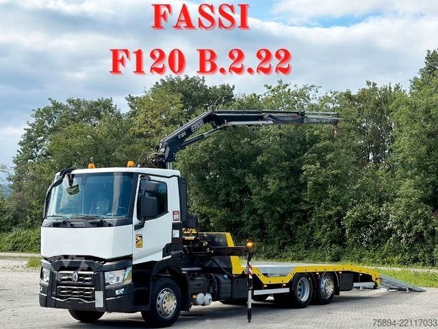 Autokran RENAULT T 380 * Abschleppwagen 7,40m* KRAN/FUNK * TOP