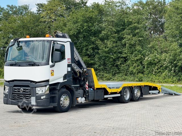 Autokran RENAULT T 380 * Abschleppwagen 7,40m* KRAN/FUNK * TOP