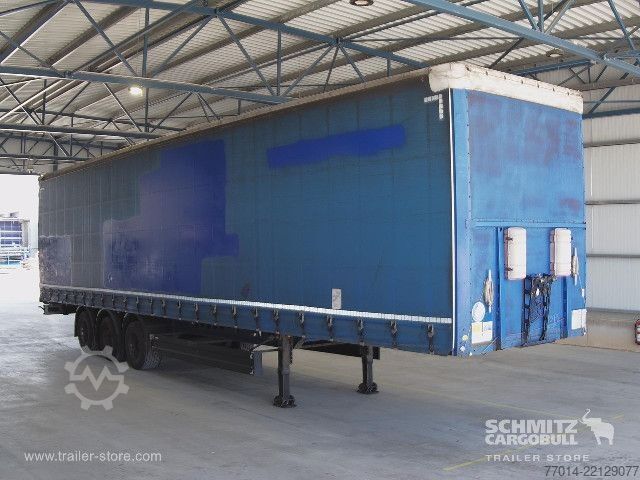 Open semitrailer with tarp Berger Curtainsider Standard