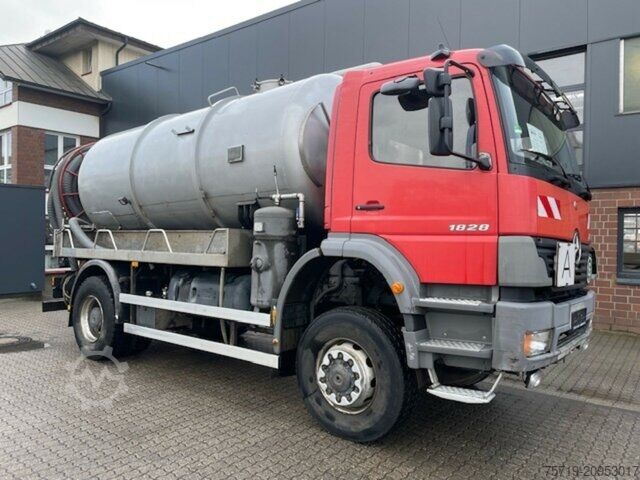 Vacuum tank truck Mercedes-Benz 1828 4x4 Atego Saugwagen 11.000ltr.