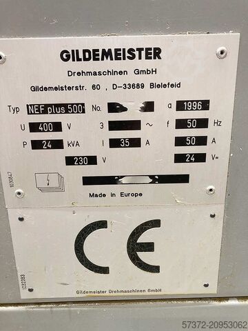 CNC Cycle Lathe Gildemeister NEF plus 500