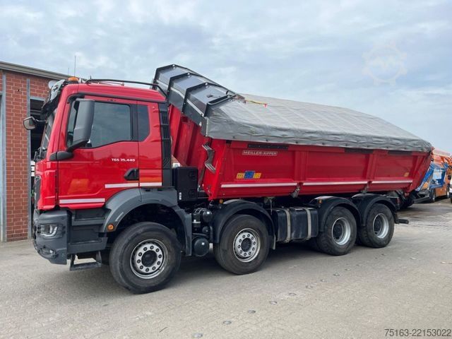 Three-sided tipper truck MAN TG-S 35.440 8x4 BB 4-Achs Kipper Bordmatik