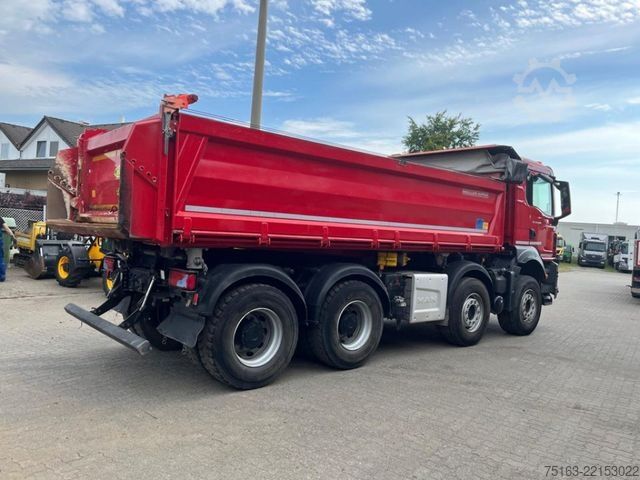 Three-sided tipper truck MAN TG-S 35.440 8x4 BB 4-Achs Kipper Bordmatik