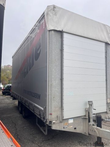 Open trailer with tarp MÖSLEIN TP 11-D Tandem Schiebeplane, Edscha