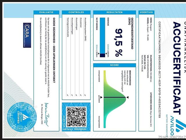 High-roof van PEUGEOT E-EXPERT L3  PREMIUM 135/ 75