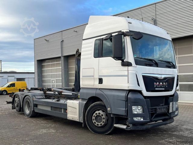 Roll-off tipper truck MAN TG-X 26.440 6x2-2 LL Abrollkipper Meiller RK20.7