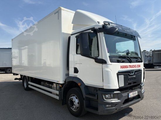 Box truck MAN TGM 15.250 4X2, KOFFER MIT LBW,