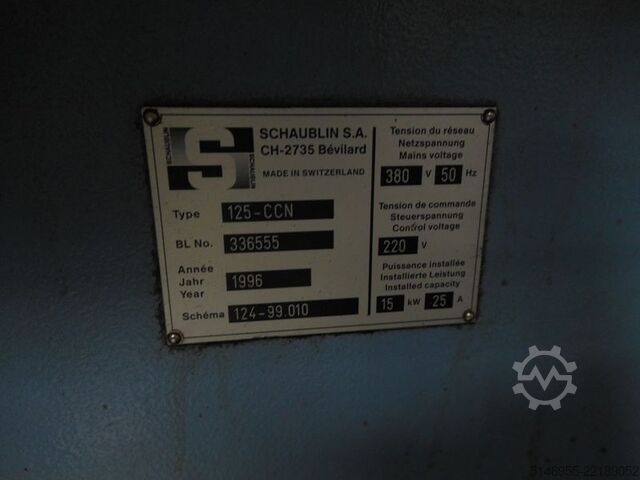 Precision turning lathe Schaublin 125-CCN