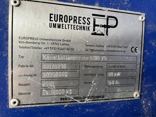 Bale press Europress Umwelttechnik GmbH EP 6100 V5