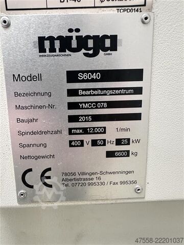Machining Center - Vertical MÜGA Werkzeugmaschinen GmbH S6040
