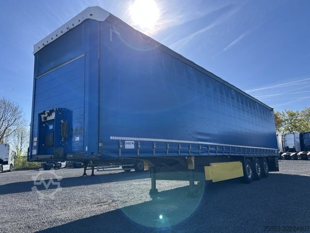 Open semitrailer with tarp Schmitz Cargobull SCS 24 Rungentaschen Alufelgen Palettenkasten