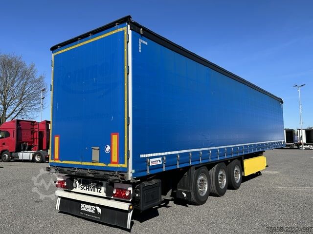 Open semitrailer with tarp Schmitz Cargobull SCS 24 Rungentaschen Alufelgen Palettenkasten