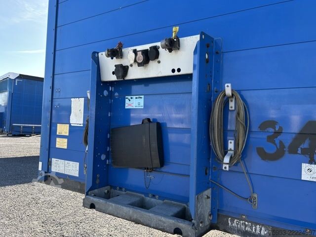 Open semitrailer with tarp Schmitz Cargobull SCS 24 Rungentaschen Alufelgen Palettenkasten