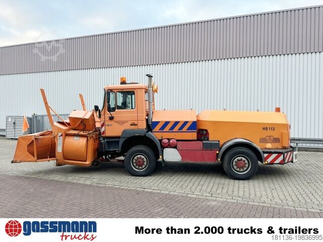 Road sweeper MAN 19.464 4x4 BB, Schneefräse mit Separatmotor