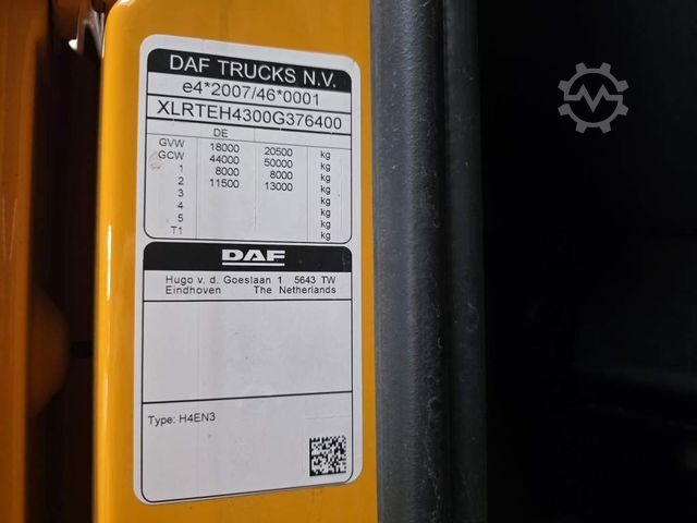 Standard SZM DAF XF 480 SC, ZF Intarder, Kühlschrank