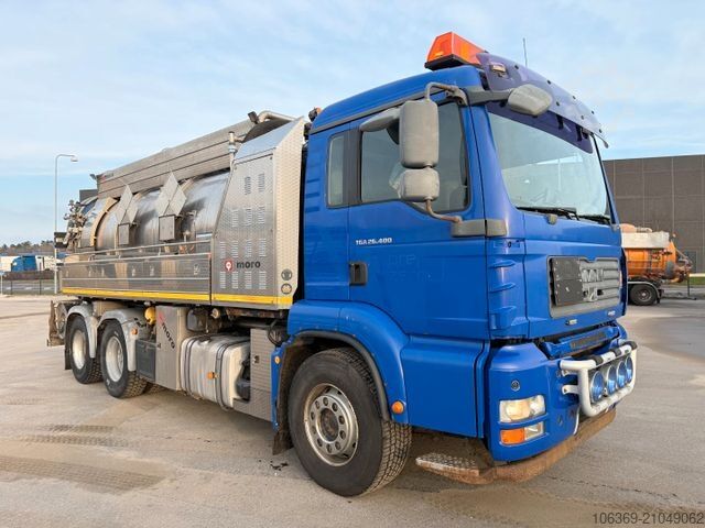 Saugwagen MAN TGA 26.400 6x4 MORO 13.700 l. ADR Edelstahl