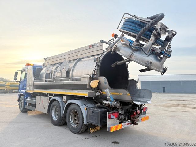Saugwagen MAN TGA 26.400 6x4 MORO 13.700 l. ADR Edelstahl