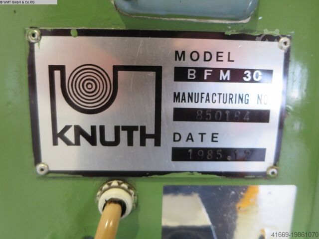 Bohr- und Fräsmaschine KNUTH BTM 30