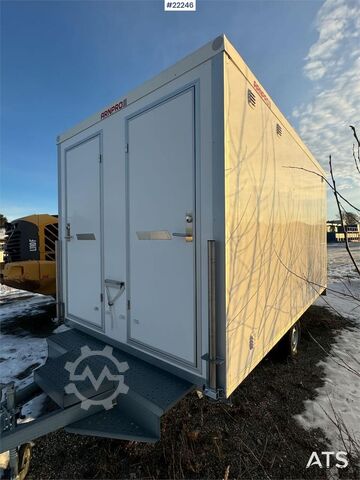 Arnpro wheeled cabin with living area and toilet  Arnpro wheeled cabin with living area and toilet