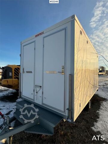 Arnpro wheeled cabin with living area and toilet  Arnpro wheeled cabin with living area and toilet
