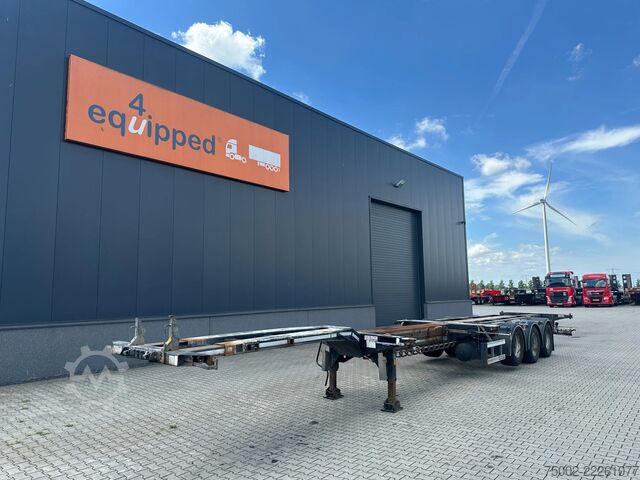 Container transportation D-TEC FLEXITRAILER / 45FT HC MULTI / BPW + drumbrakes...