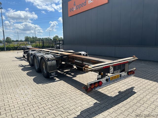 Container transportation D-TEC FLEXITRAILER / 45FT HC MULTI / BPW + drumbrakes...