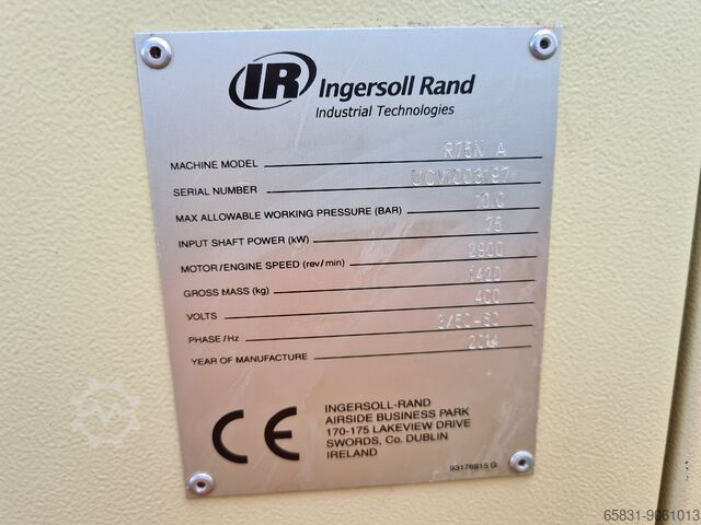 Compressor INGERSOLL RAND NIRVANA R 75 N Ingersoll-Rand Nirvana N 75