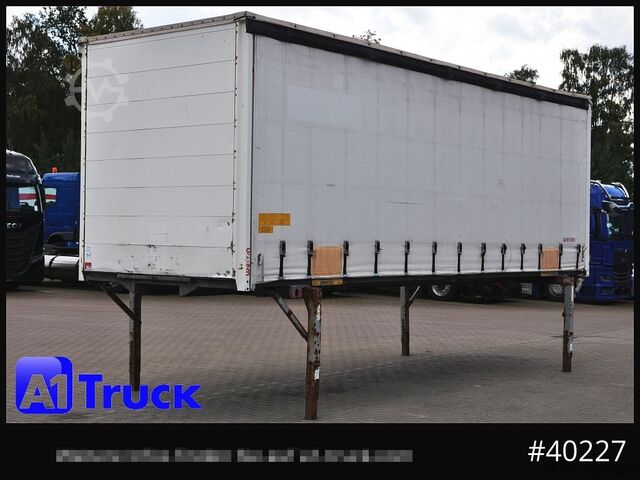 Swap body with flatbed & tarp WECON WPR 745, verzinkt, 2520  innen, Code XL
