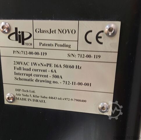 Digitaldruckmaschine DIP TECH GlassJet NOVO