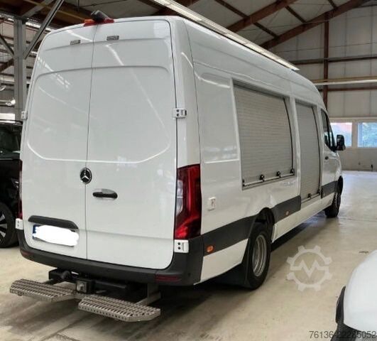 High top van MERCEDES-BENZ Sprinter 516 CDI Maxi Klima LED Werkstatt Rollo