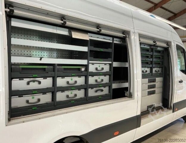 High top van MERCEDES-BENZ Sprinter 516 CDI Maxi Klima LED Werkstatt Rollo