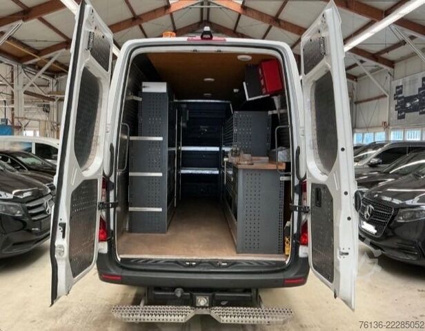 High top van MERCEDES-BENZ Sprinter 516 CDI Maxi Klima LED Werkstatt Rollo