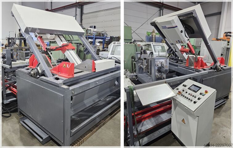 Vertical bandsaw automatic machine with miter capability BAUER VG 550ZA
