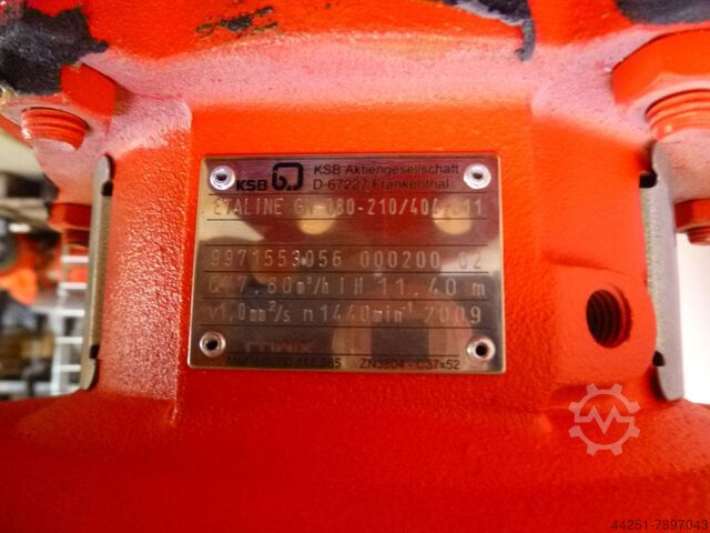 Centrifugal pump KSB GN 080-210/404 G11
