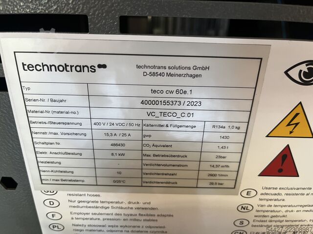 Chiller Technotrans teco cw 60e.1
