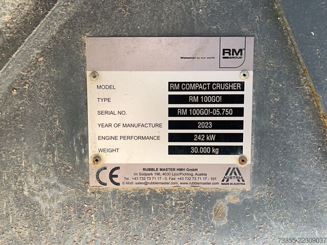 Crusher Rubble Master RM 100GO!