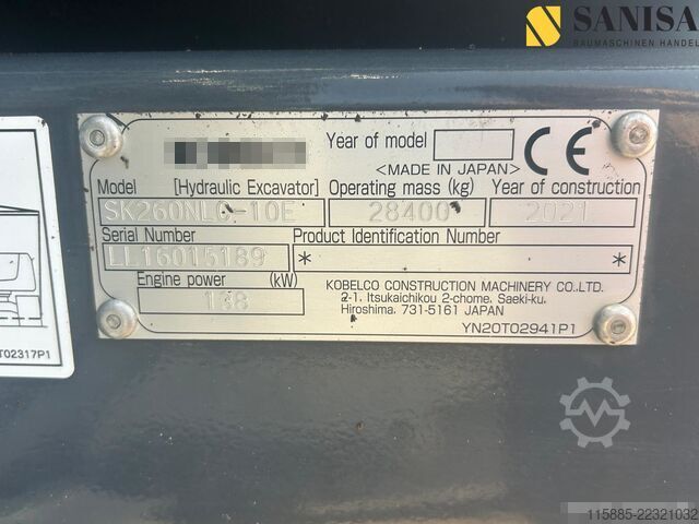 Kettenbagger Kobelco SK260NLC-10E/GPS LaserTopconX-73X/Long