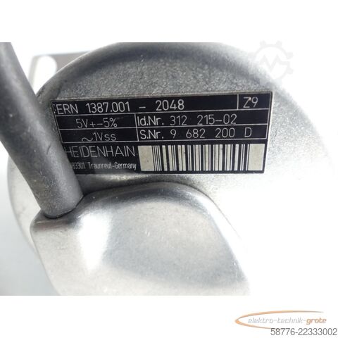 Component Heidenhain ERN 1387.001-2048 Z9 / ID: 312 215-02 SN: 9682200D
