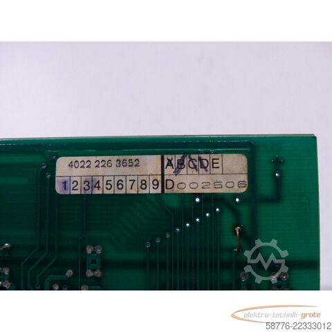 Component Philips 4022 226 3652 RM DRIVE MOD Karte SN D002506