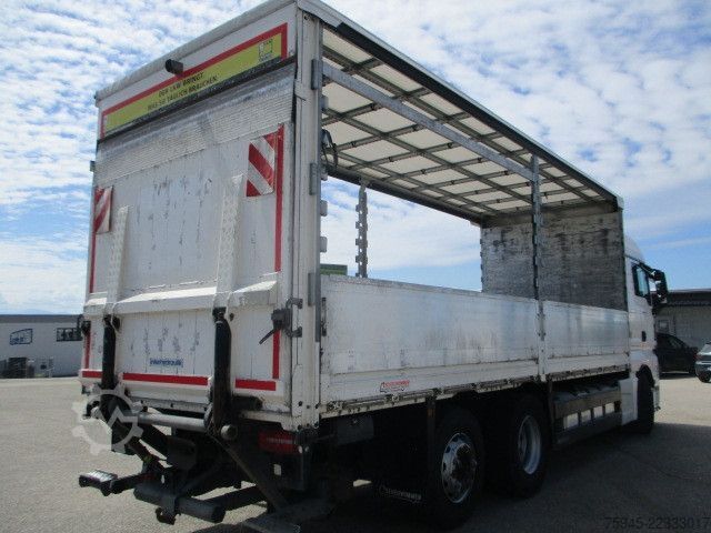 Flatbed truck with tarp MAN TGX 26.460, LBW mit 2.500 kg, Retarder