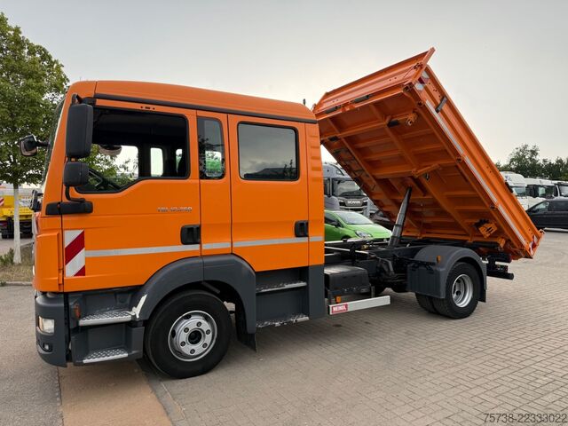 Tipper truck MAN TGL 12.250 Meiller/DoKa 6Sitze/2xAHK/Klima/EURO6