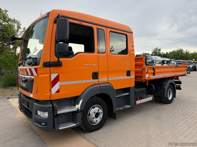 Tipper truck MAN TGL 12.250 Meiller/DoKa 6Sitze/2xAHK/Klima/EURO6