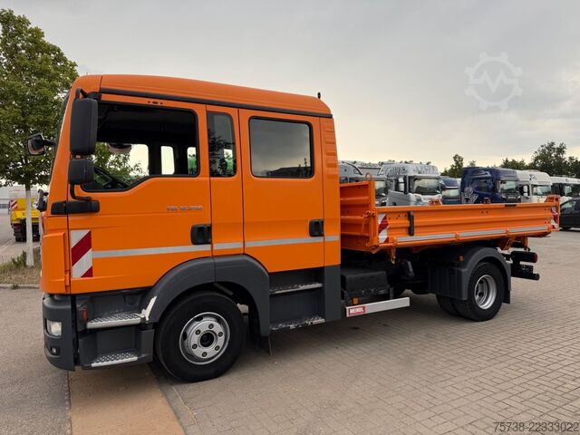 Tipper truck MAN TGL 12.250 Meiller/DoKa 6Sitze/2xAHK/Klima/EURO6