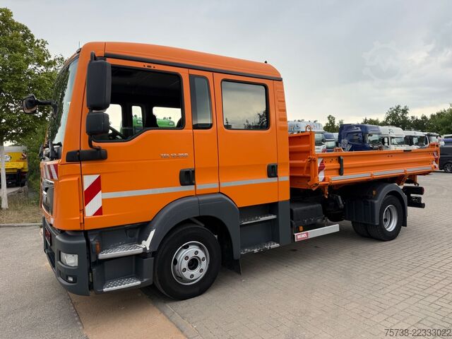 Tipper truck MAN TGL 12.250 Meiller/DoKa 6Sitze/2xAHK/Klima/EURO6