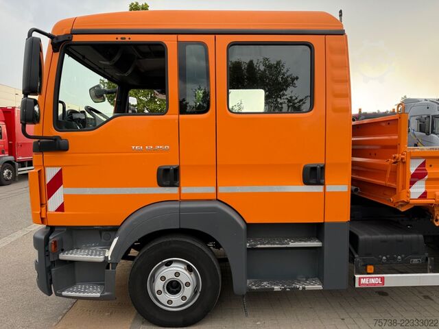 Tipper truck MAN TGL 12.250 Meiller/DoKa 6Sitze/2xAHK/Klima/EURO6